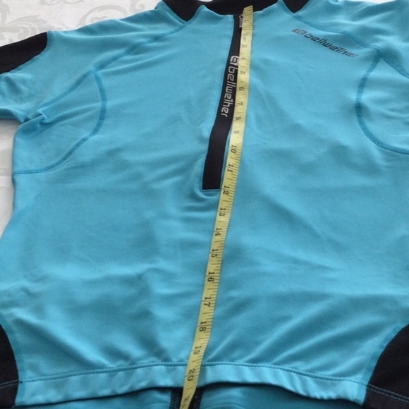 Bellwether top color Turq. & blk.zip front sizeS washable. #92 - Picture 4 of 8